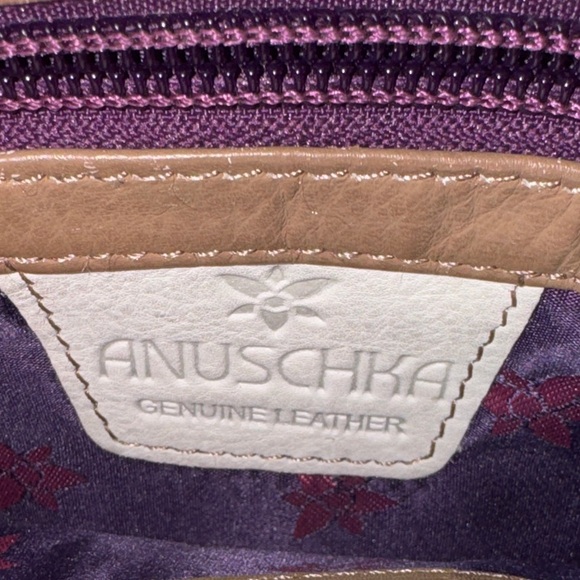 Anuschka Hand- Painted Leather bag featuring New York City Landscape